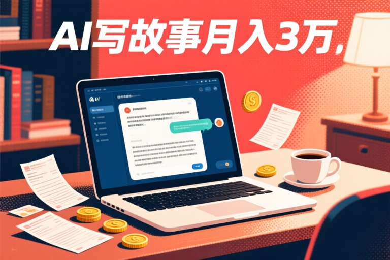 AI写短故事，月入3万？亲测教程揭秘