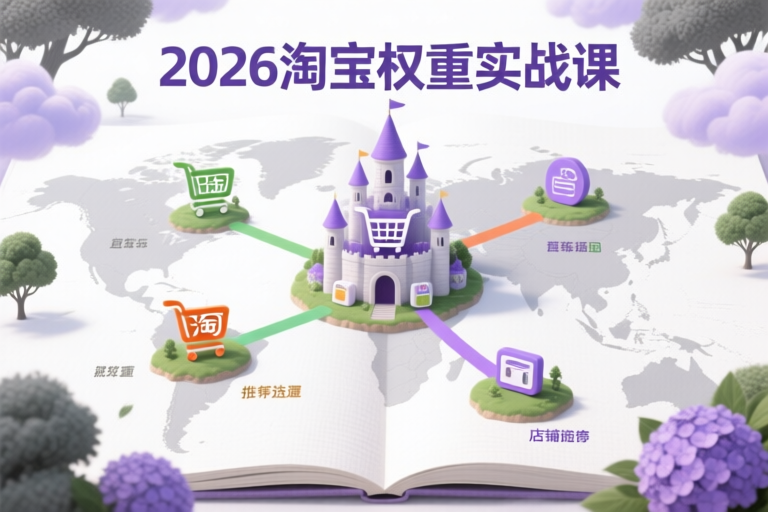 2026淘宝权重推广实战课：从选品到直通车全攻略