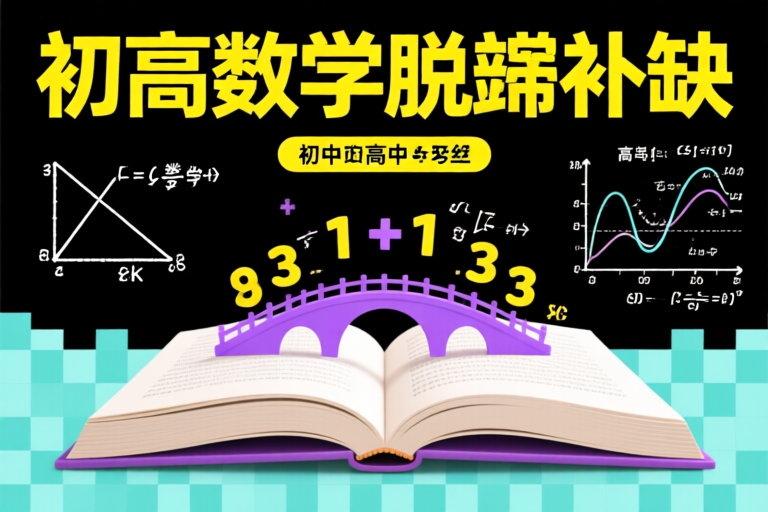 初高中数学脱节？这本补缺教材让高一新生轻松逆袭