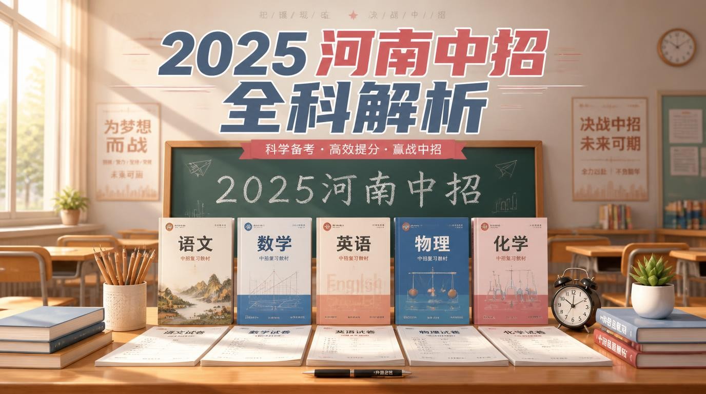 2025河南中招解析与检测：语数英物化全科备考指南