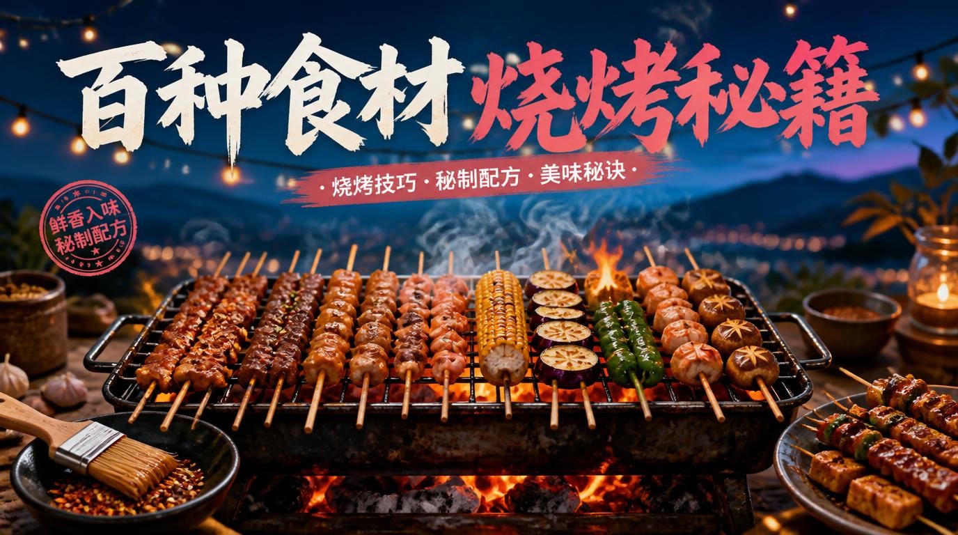 上百种食材烧烤技术，从入门到精通全攻略