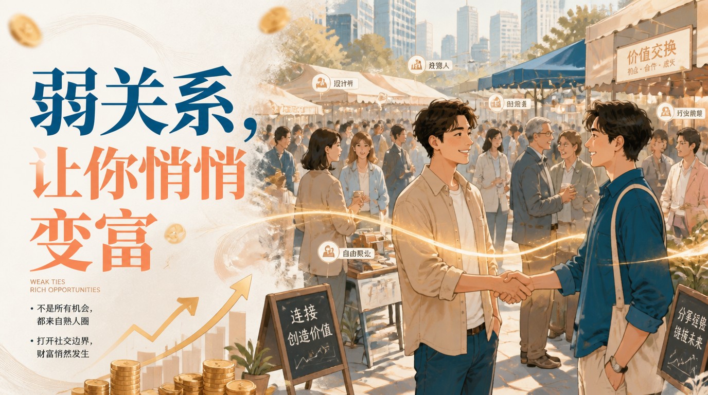 弱关系创富：你忽略的人脉，正在悄悄让你变富