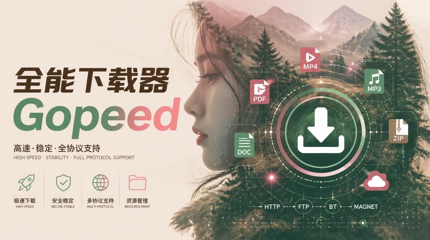 Gopeed下载器：全协议支持，直链网盘种子磁力一网打尽