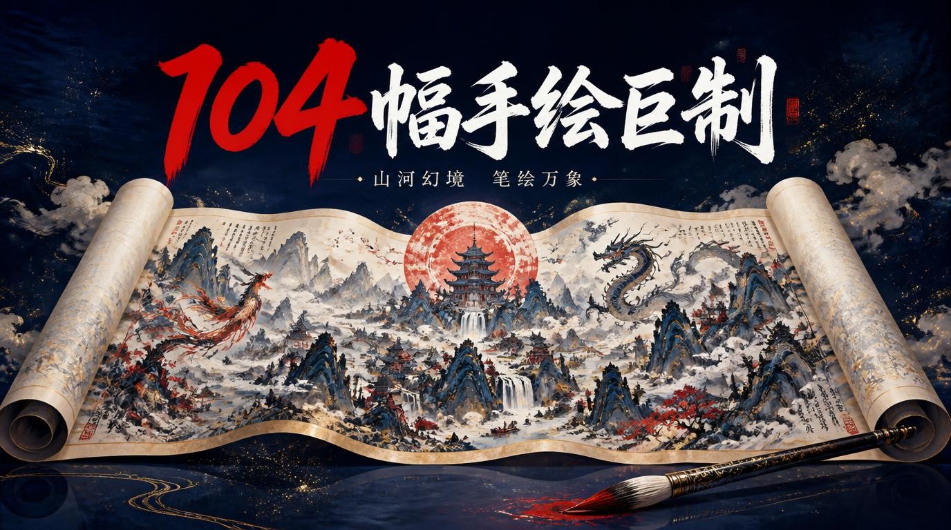 104幅手绘巨制：每一笔都是匠心，每一幅都是视觉盛宴