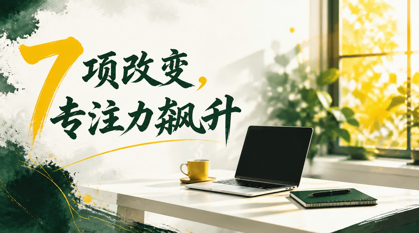 7项改变，让你的专注力提升10倍