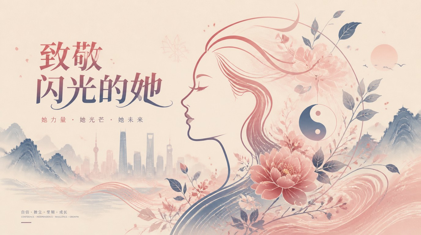 妇女节展板海报素材精选，致敬每一位闪光的她
