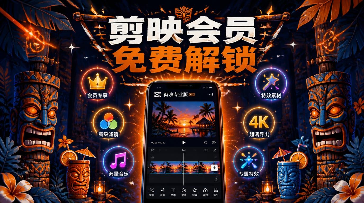 剪映专业版会员解锁，创作无界