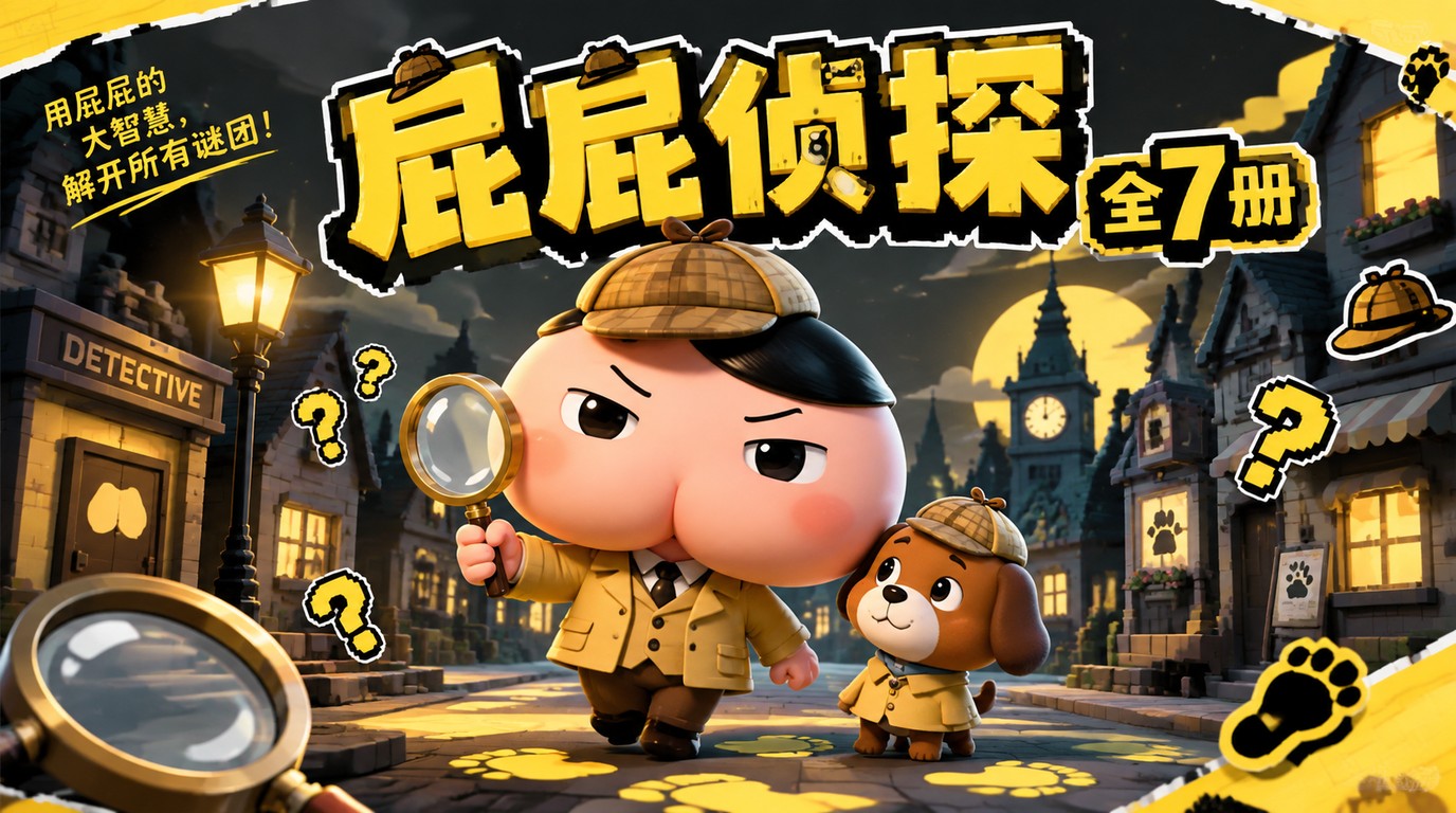 《屁屁侦探》全7册：让孩子笑到停不下来的推理绘本