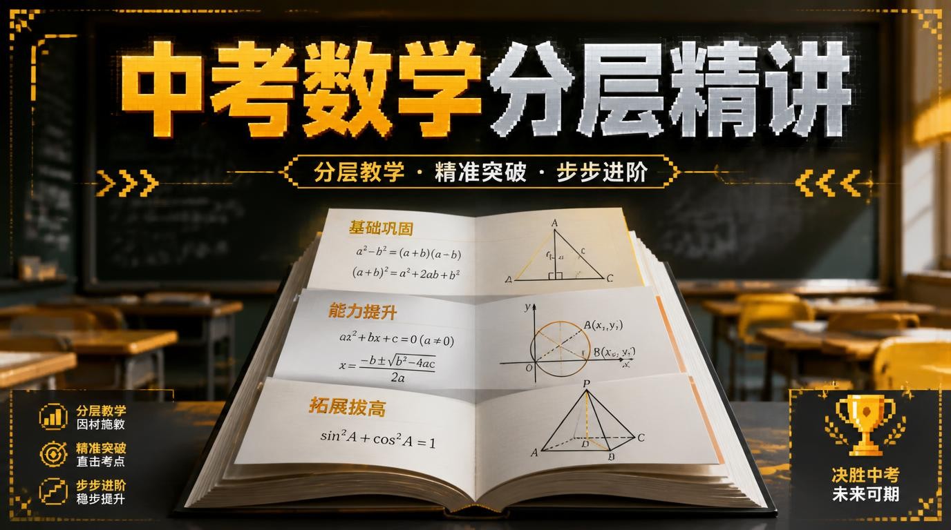 2026中考数学分层精讲本课件，助你轻松备战中考！