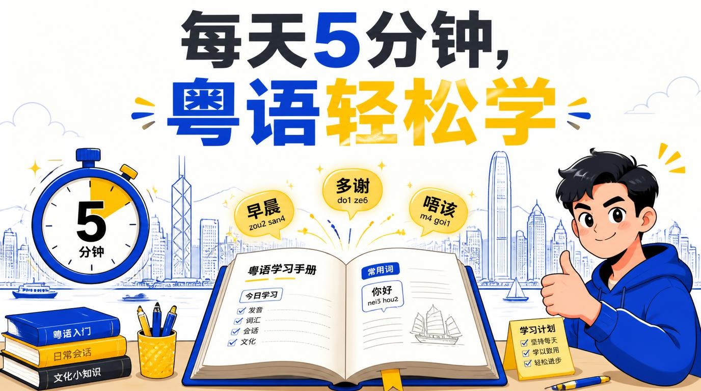 零基础学粤语：每天5分钟，轻松变身粤语达人