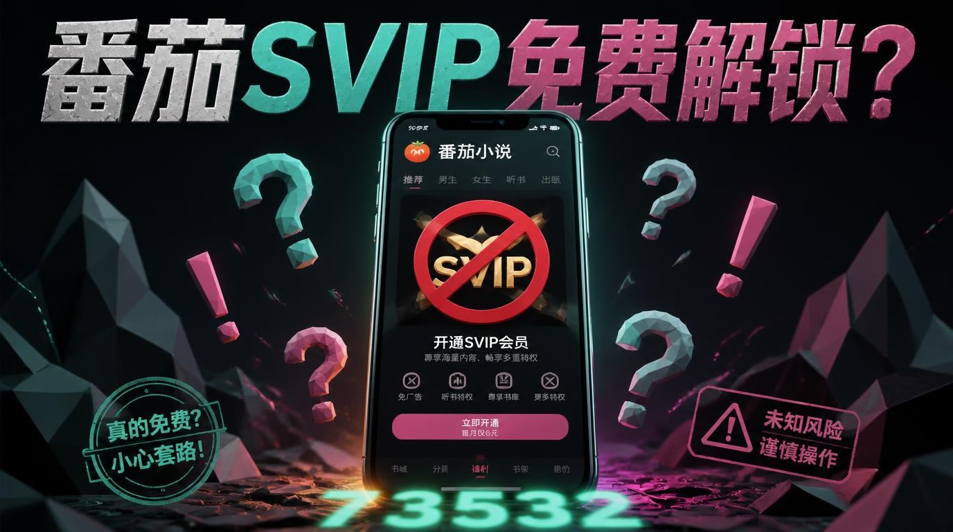 番茄小说SVIP免费解锁攻略