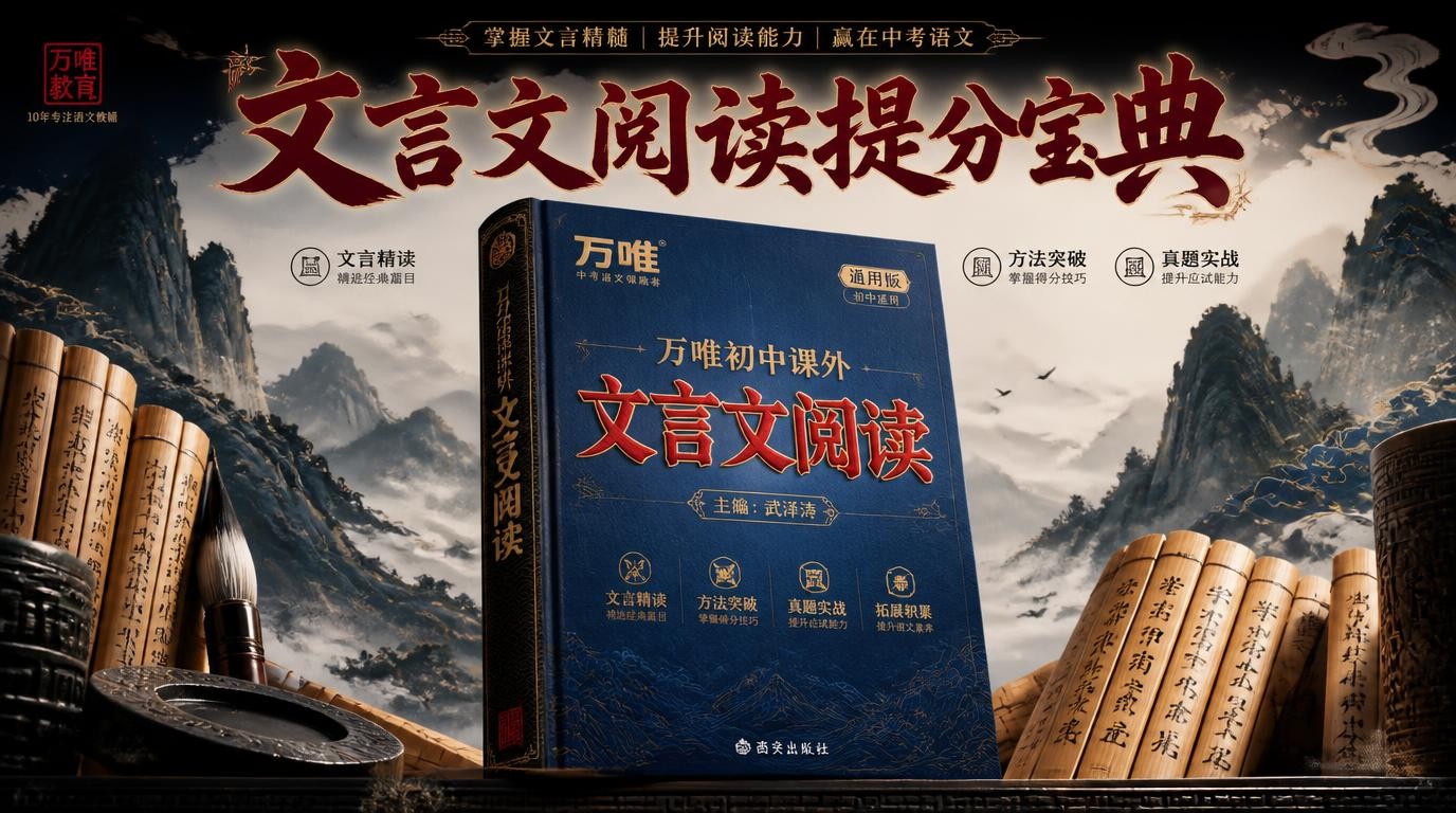 2026版《万唯初中课外文言文阅读》全新升级，助你轻松攻克文言文！