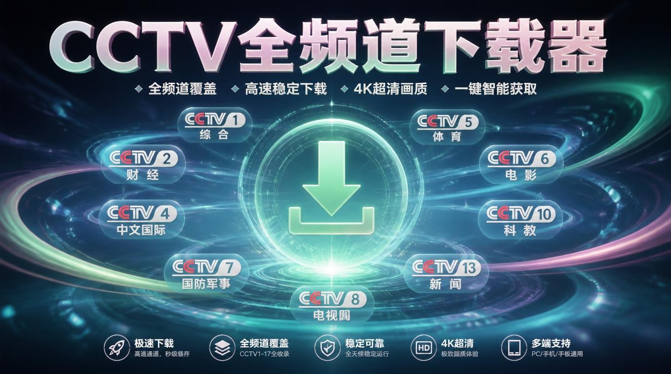 2026年7月最新CCTV下载器，全频道可用！