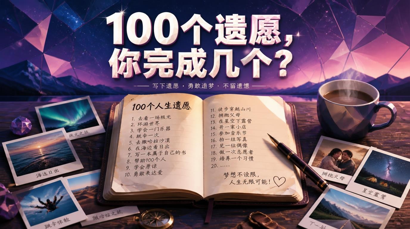 100个人生遗愿，你完成几个？