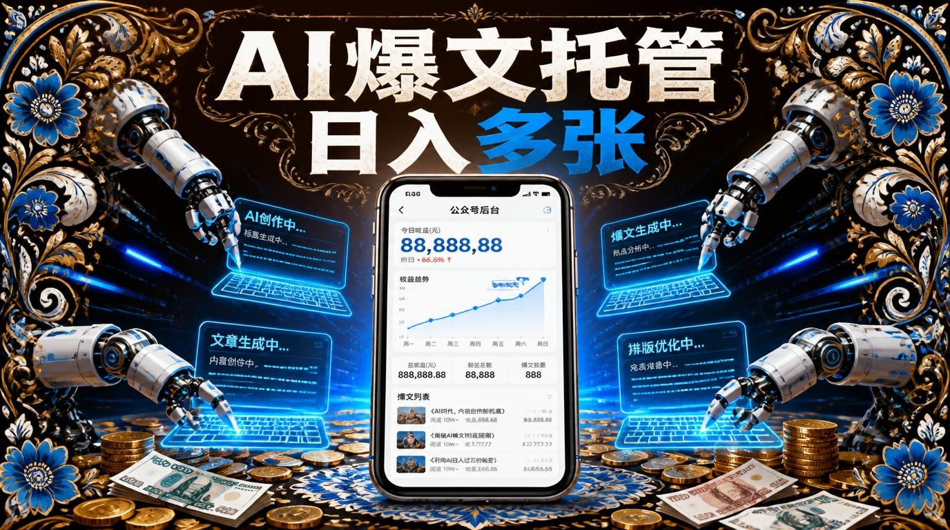 2025新风口：AI爆文托管，小白日入多张