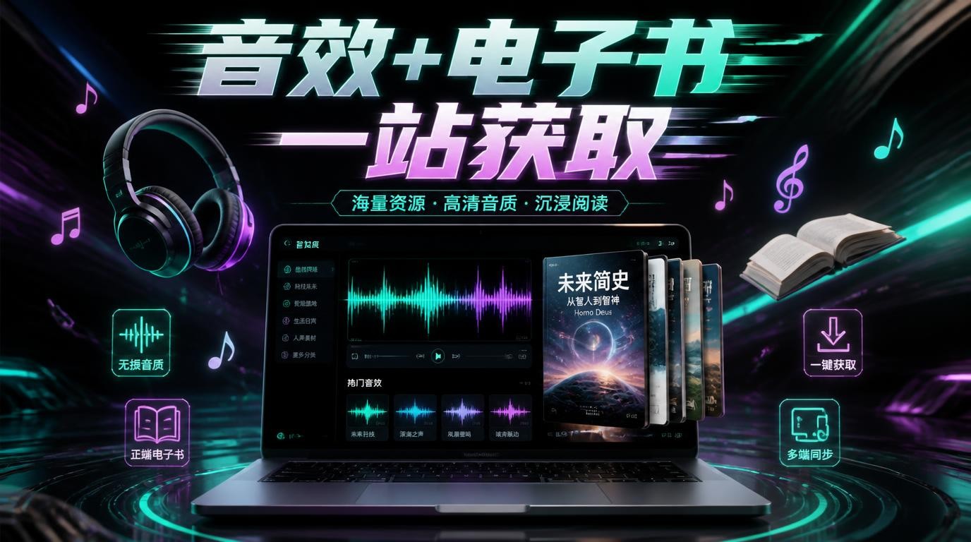 0款音效音频背景音大全，电子书籍读物资料一站获取