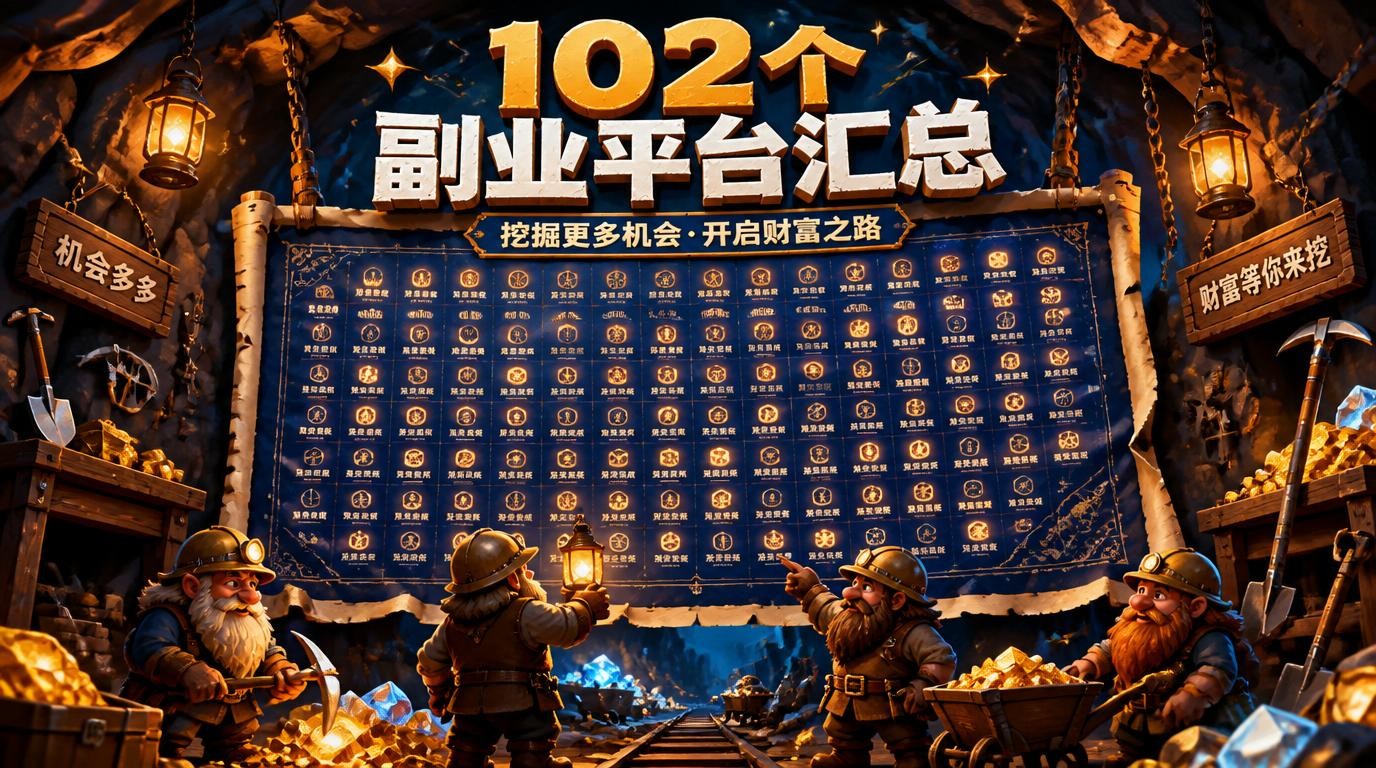 102个副业赚钱平台大汇总，总有一个适合你！