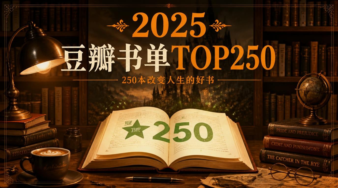 2025豆瓣书单TOP250最新出炉，你读过几本？