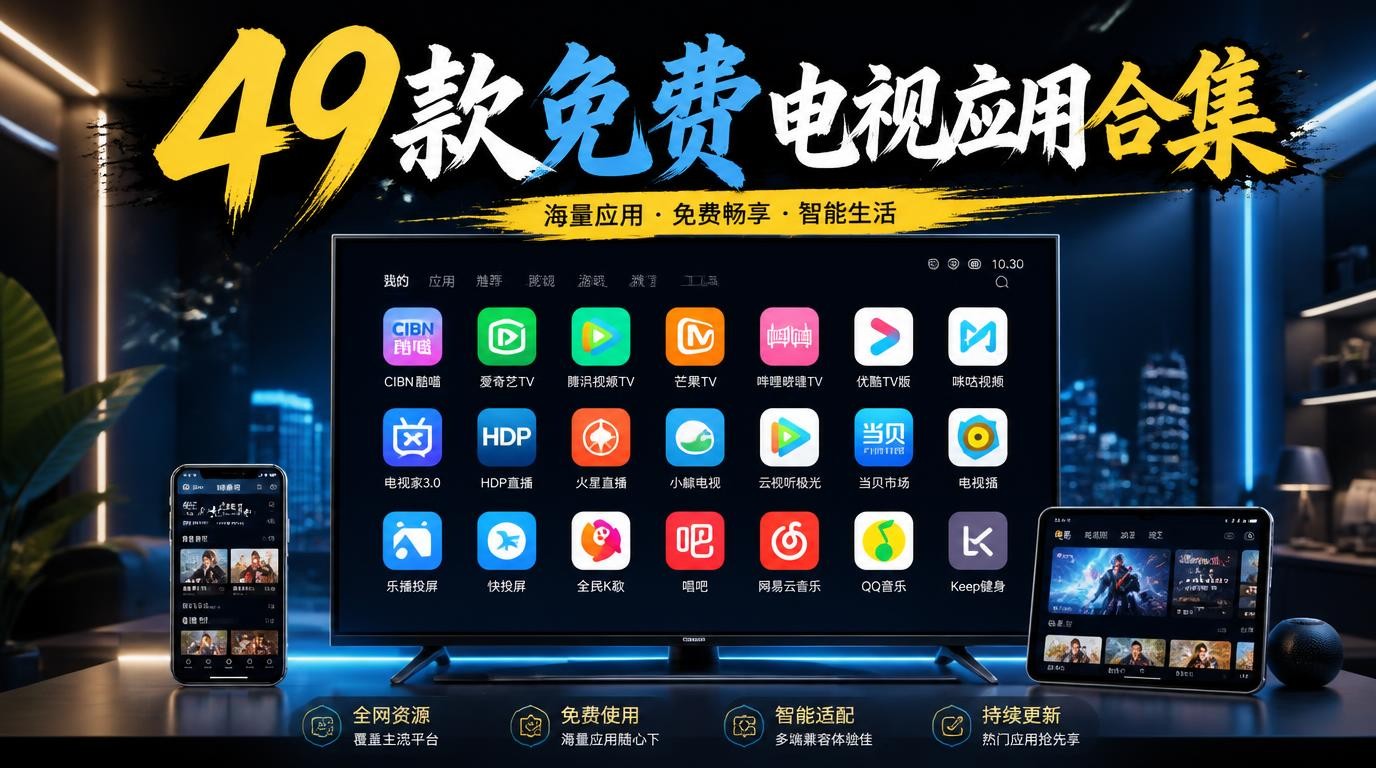 49款免费电视盒子应用合集，手机平板TV全适配