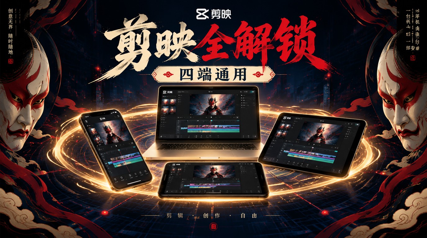 2026剪映全平台解锁版：iOS/Mac/Win/安卓四大版本功能全开