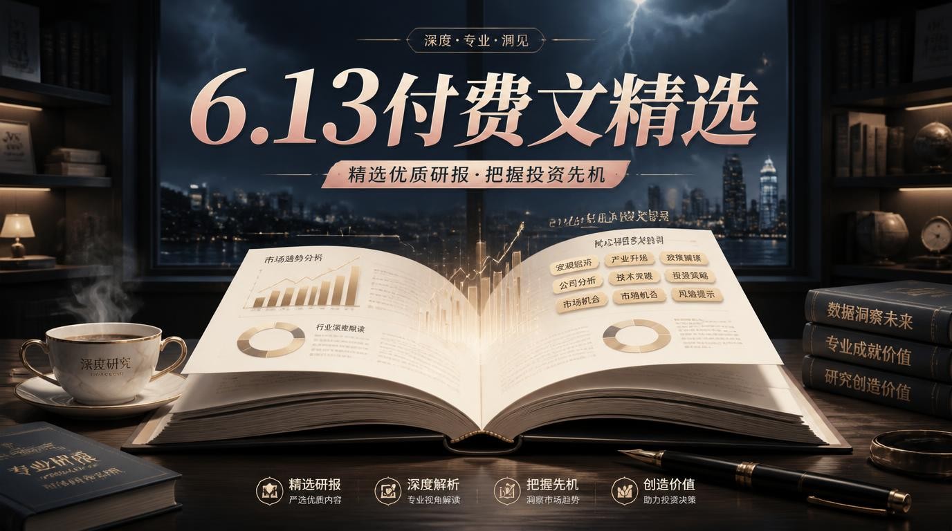 6月13日付费文精选：邱一军研报，大佬圈学习先锋必备
