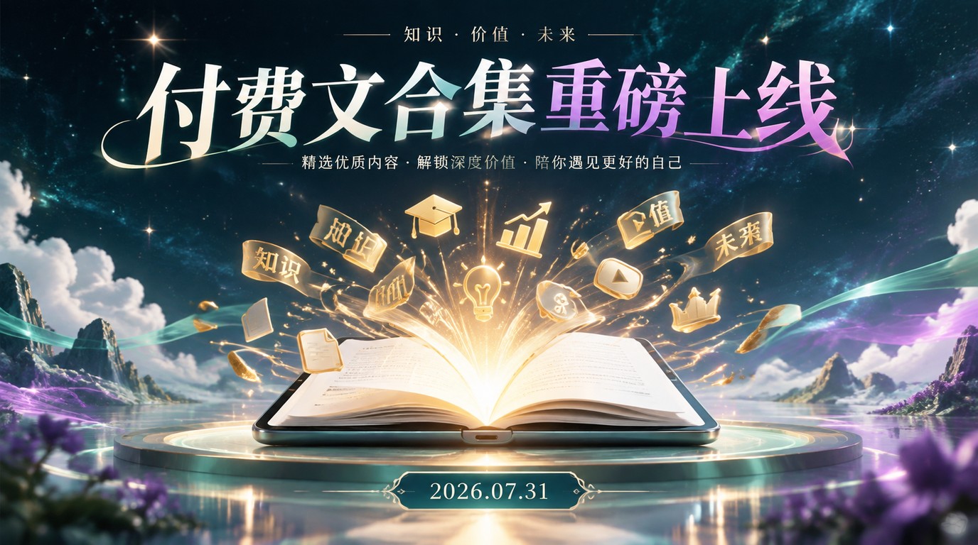 2026年7月31日付费文合集：独家深度内容重磅上线