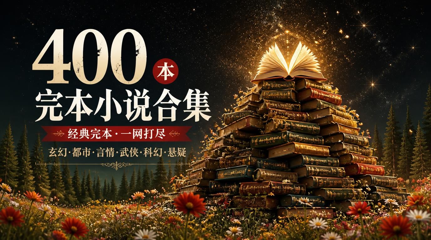 400本完本小说合集，校对版TXT38GB，书荒必备！
