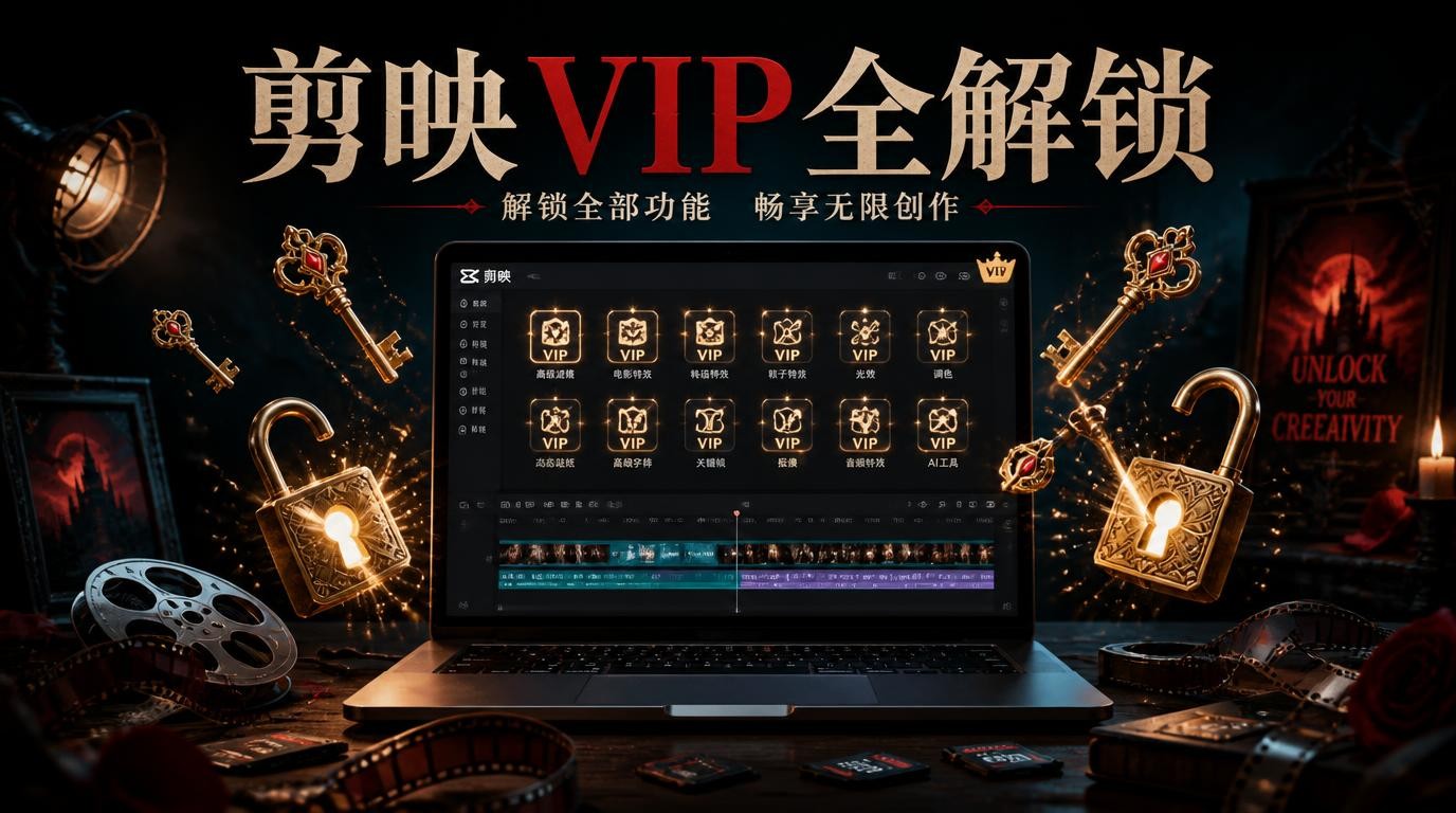 5月最新剪映绿色版，解锁全部VIP功能！