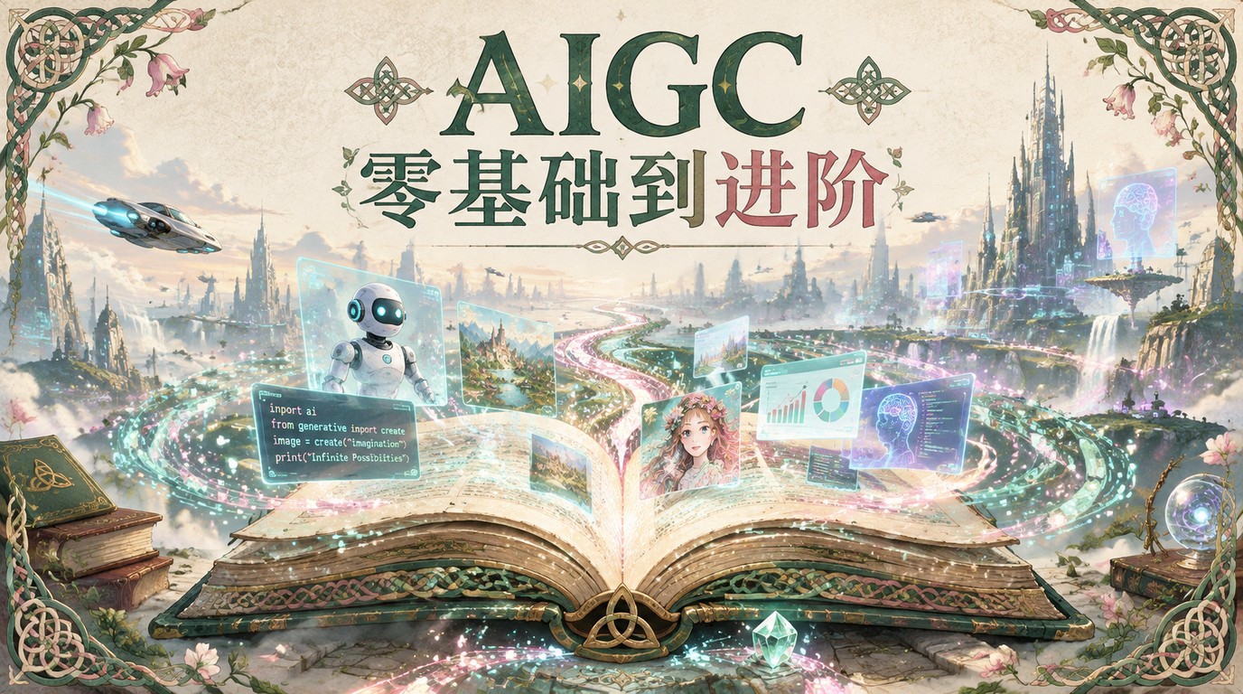 零基础到进阶：AIGC人工智能商业技术落地全攻略