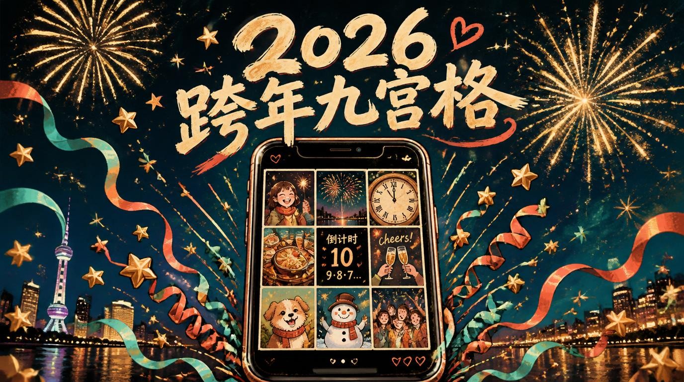 2026跨年九宫格，提前收藏惊艳朋友圈
