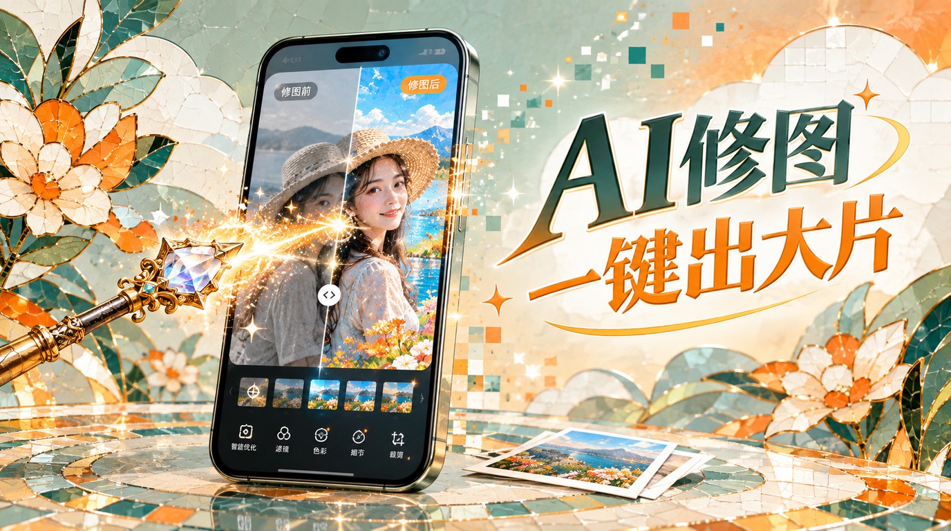 AI图片编辑器：一键修图，小白也能变大神