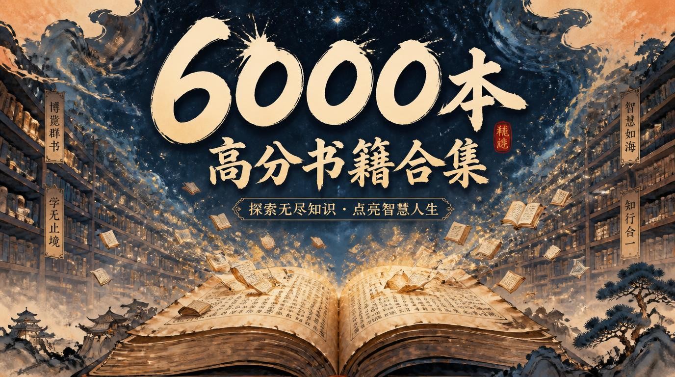 6000本高评分书籍合集，一次拥有！