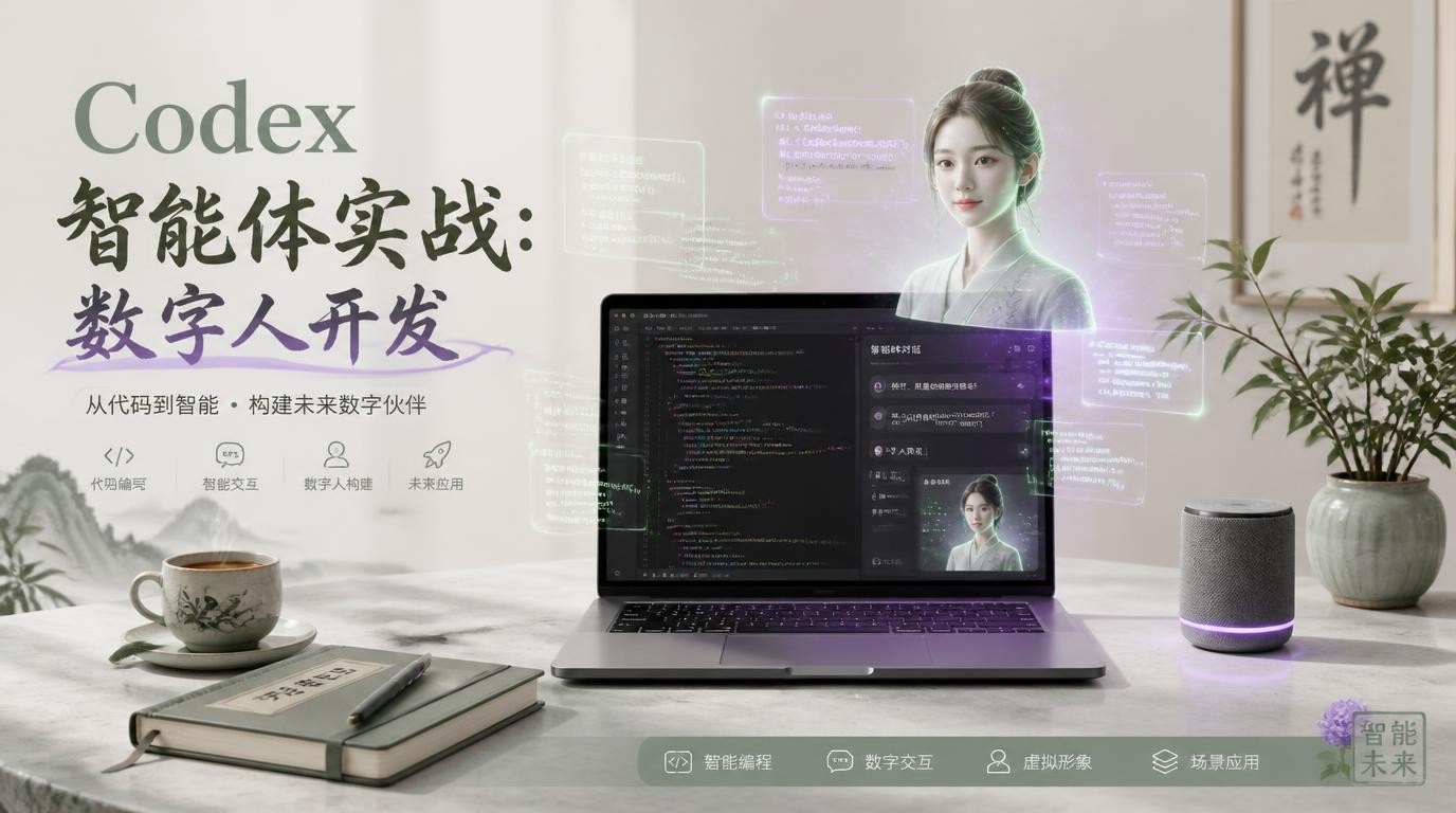 2026 Codex智能体开发实战：从安装到数字人，搭建AI工作流
