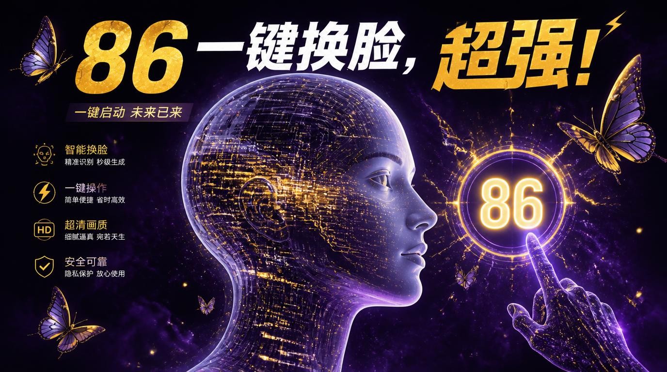 开源AI人脸替换神器：86一键替换，效果超强！