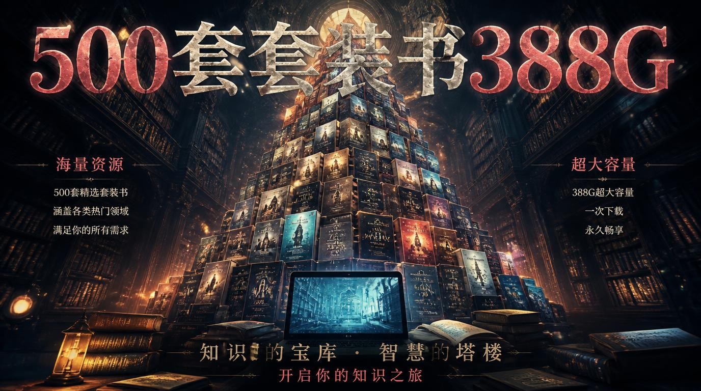 500套付费套装书合集，388G海量资源，一次拥有！