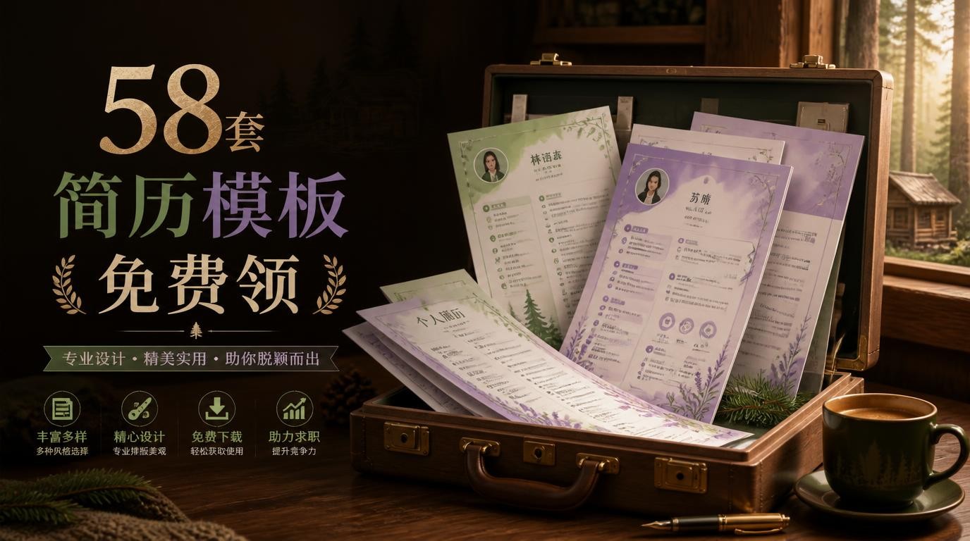 58套稻壳简历模板，助你轻松拿offer
