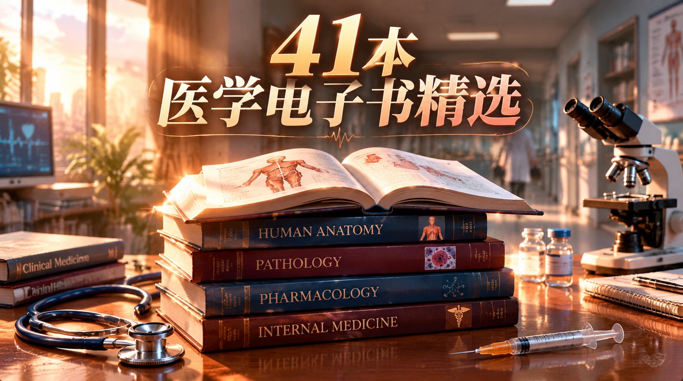 41本精选医学电子书，助你从医学生到专家
