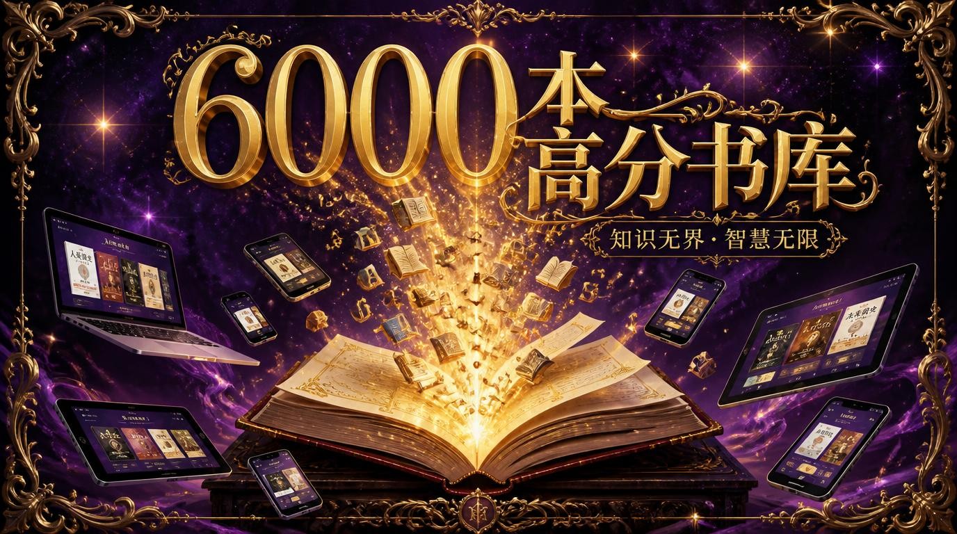 6000本高评分电子书合集，216GB海量资源一键拥有