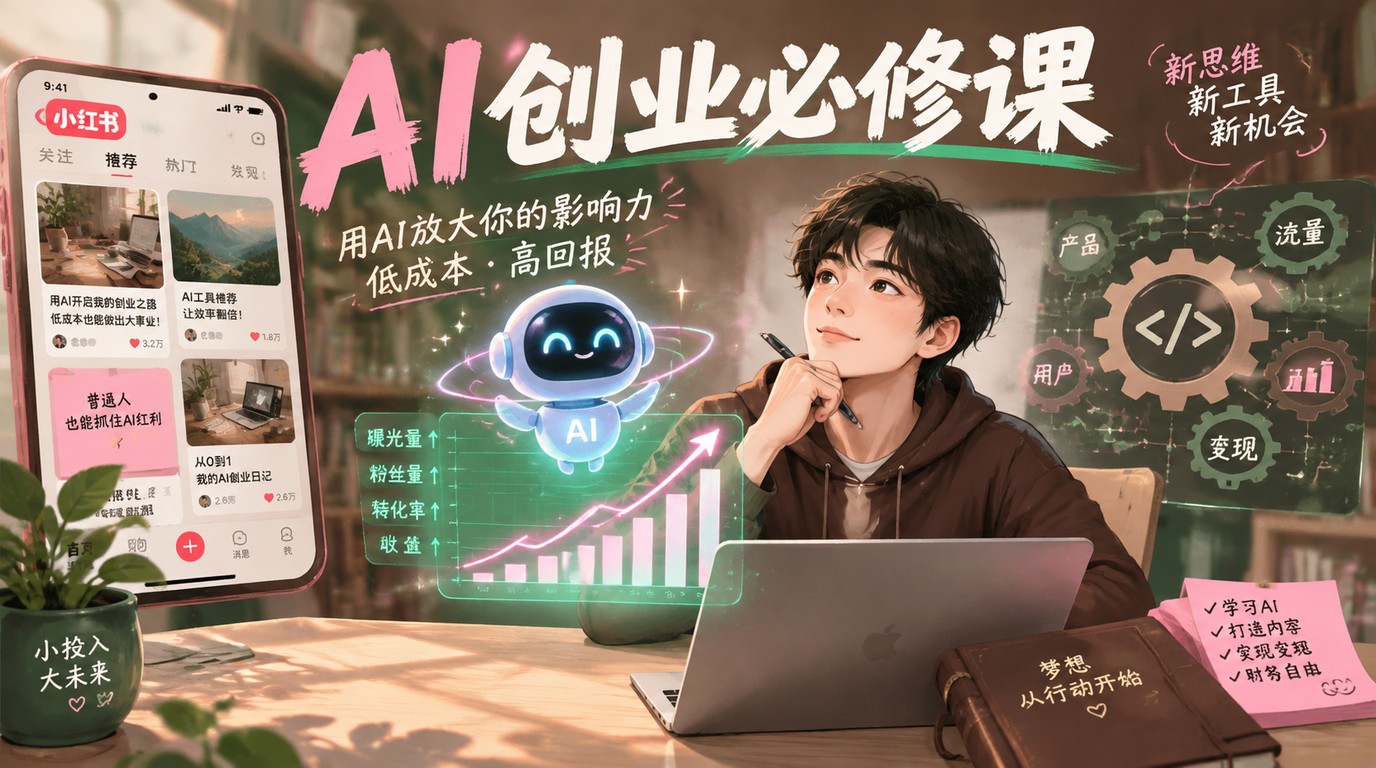AI新个体创业必修课：低成本打造个人变现小生意