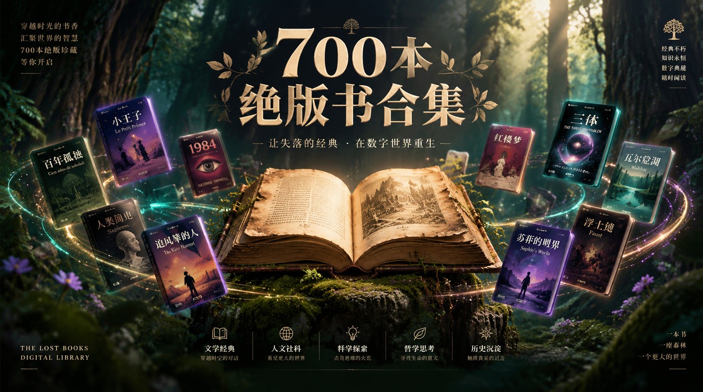 700本绝版书合集PDF（406G）陶霞淑，珍贵资源限时分享