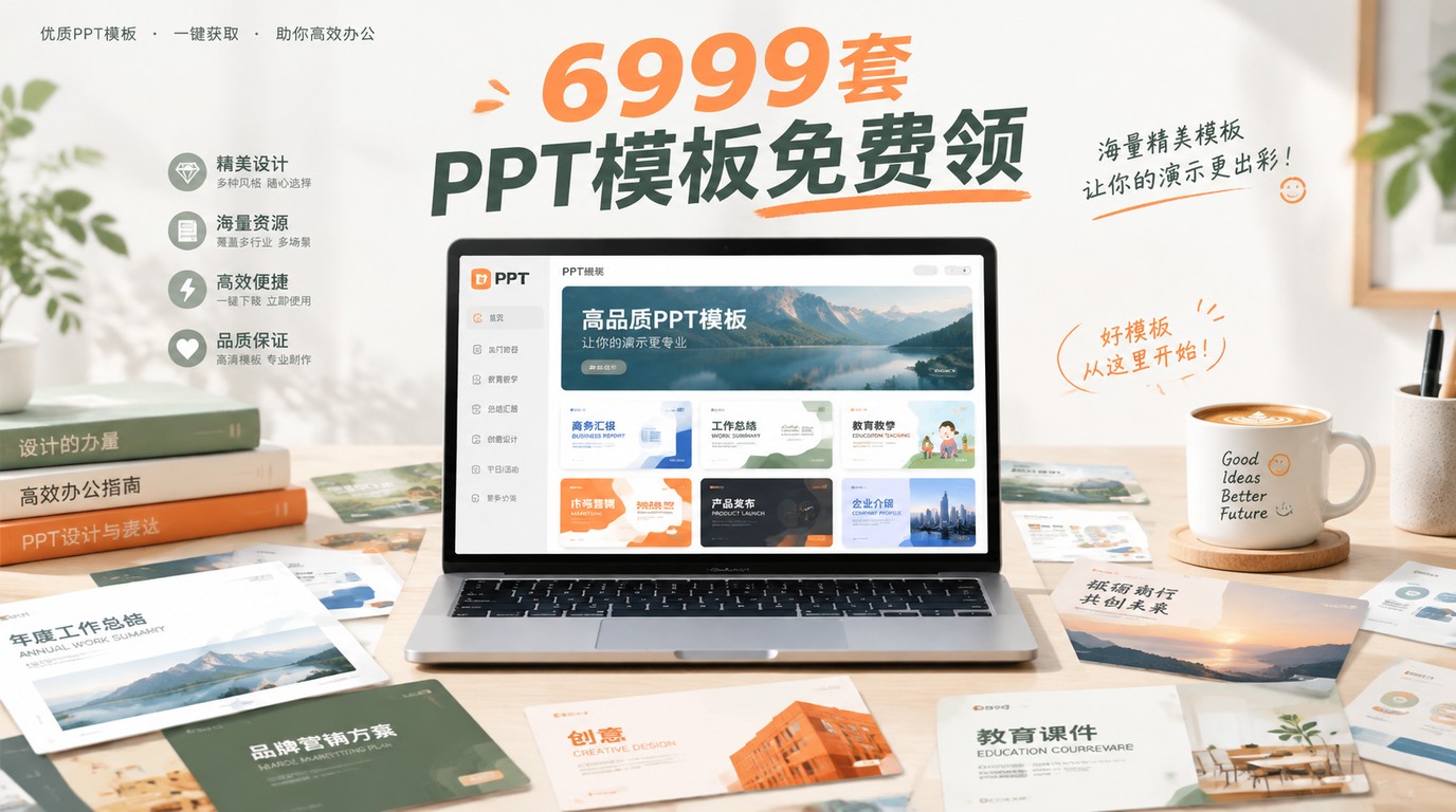 6999套PPT模板免费领！职场达人都在偷偷用