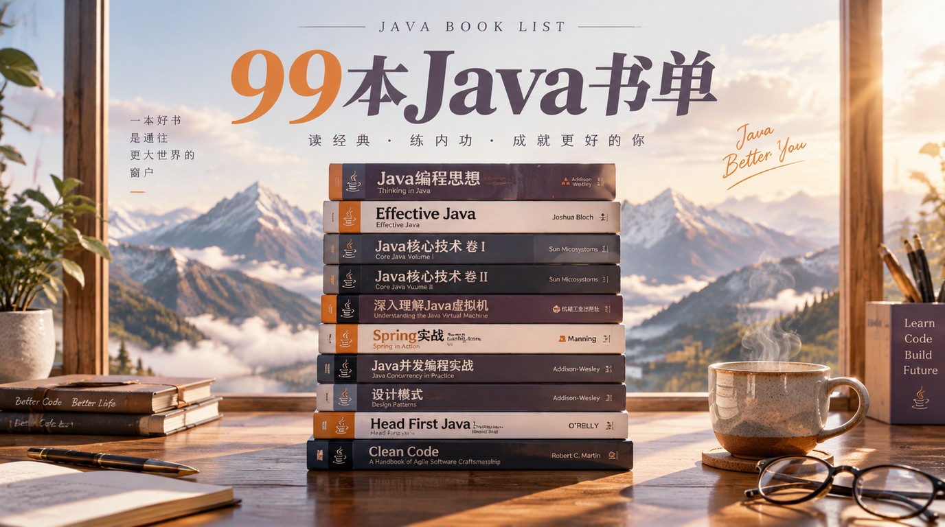 99本Java学习书籍大合集，从入门到架构师必备