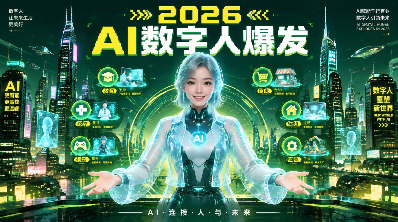 2026年AI数字人：从虚拟偶像到产业革命