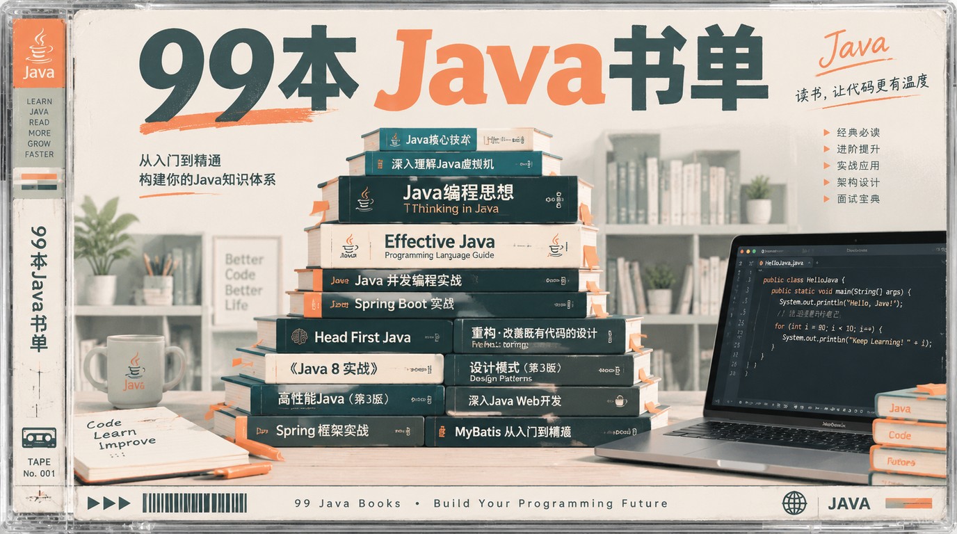 99本Java经典书籍合集，助你从入门到精通