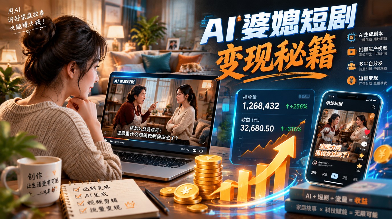 AI婆媳短剧：女性情感流量变现新风口