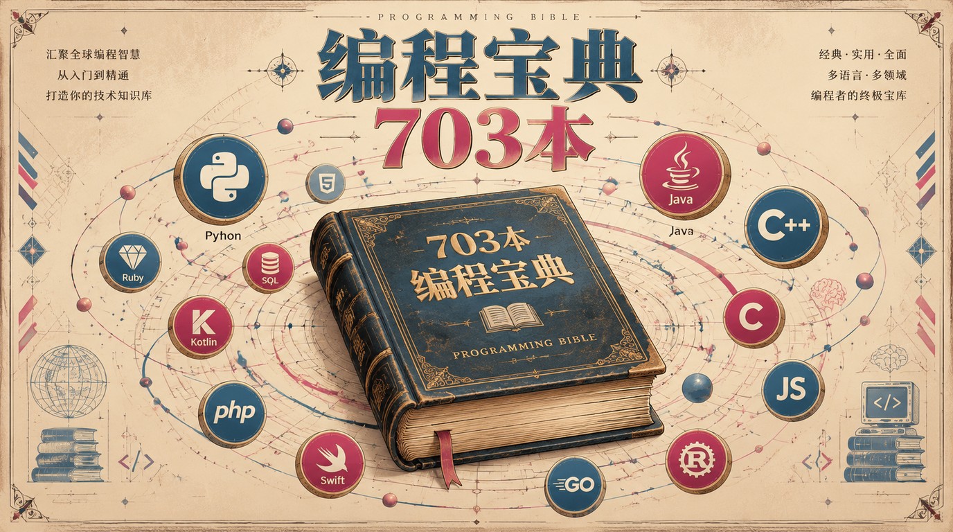 60+编程语言学习书籍合集：703本PDF，助你从入门到精通
