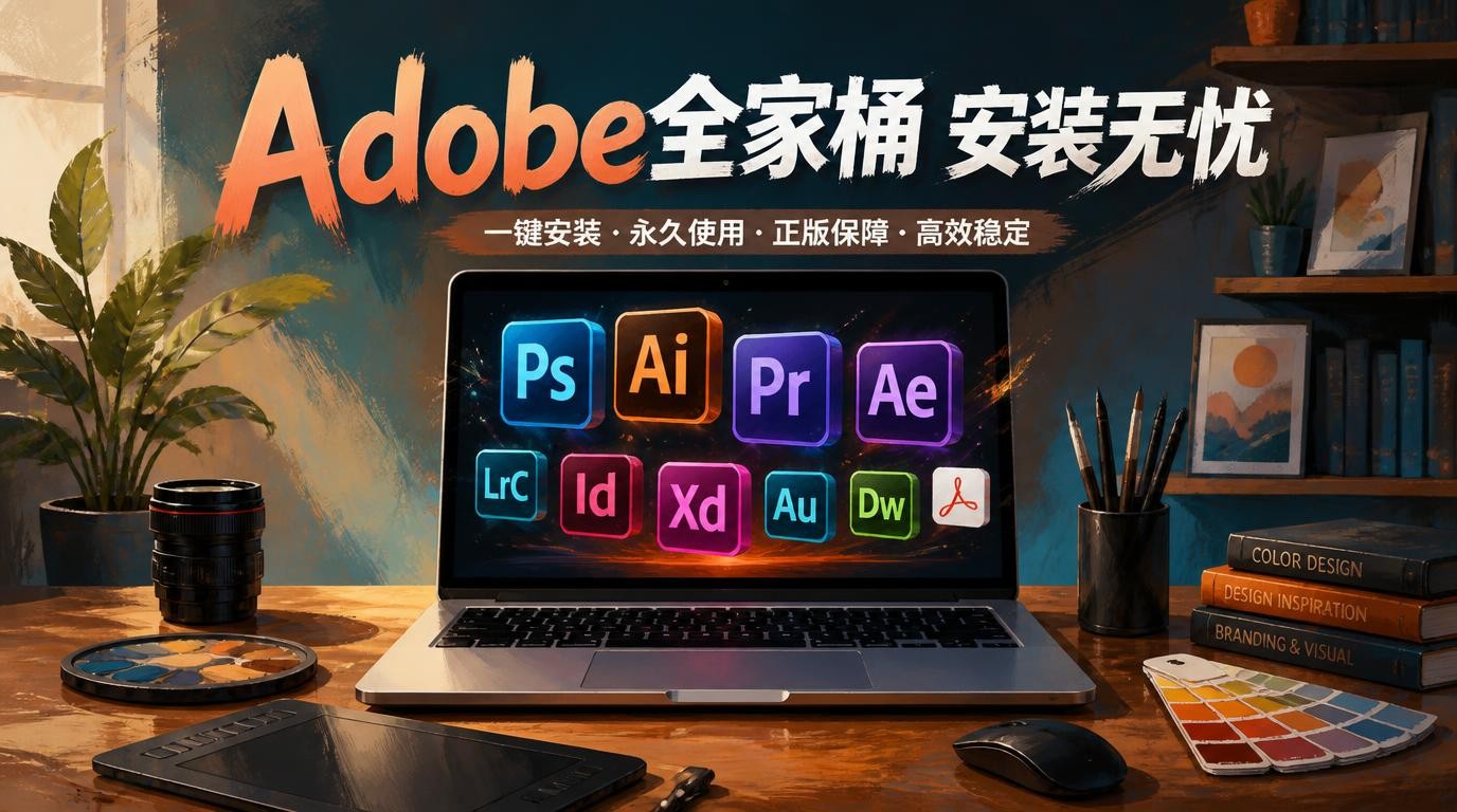 Adobe全家桶完整版安装包+使用指南，Win/Mac都支持！