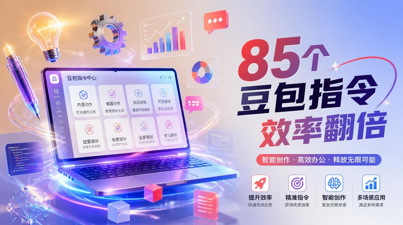 2026豆包指令大全：85个提示词分类合集，解锁AI创作效率