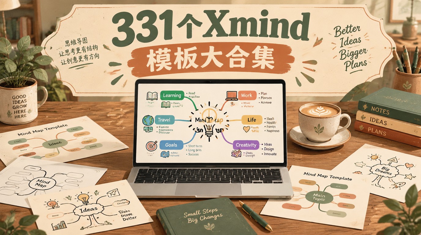 331个Xmind思维导图模板，设计创作素材一键拥有