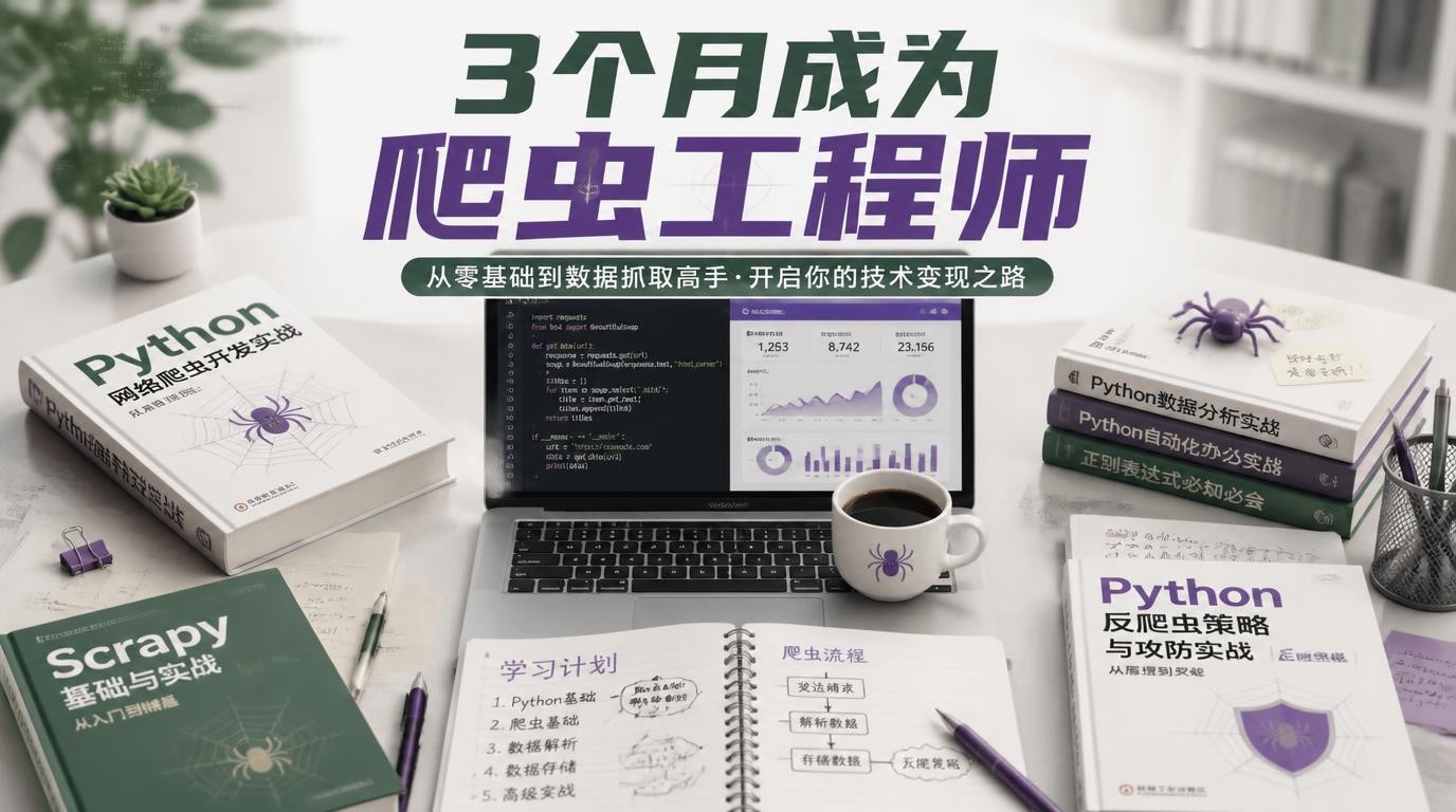 零基础3个月逆袭Python爬虫工程师，我是怎么做到的？